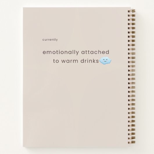 Stretch Tomorrow Sloth Notizbuch | Cozy Minimal 2. (Rückseite)