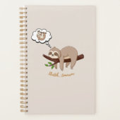 Stretch Tomorrow Sloth Planner | Cozy Minimalist Planer (Vorderseite)
