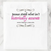 Stretch Velvet ist nicht korrekt - Aufkleber (Tasche)