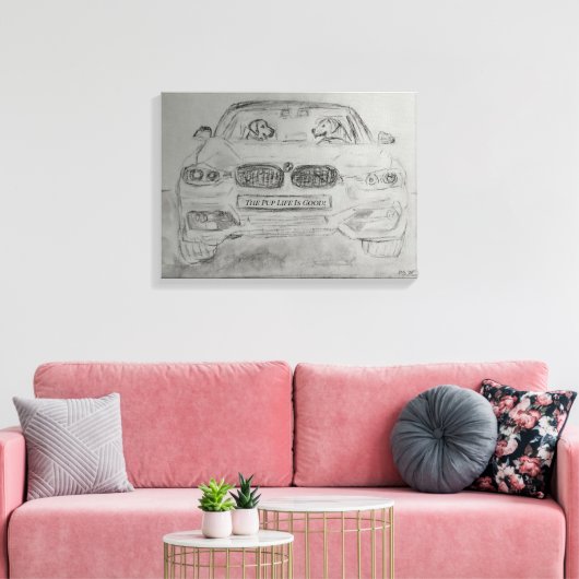 Stretched Canvaas Print Leinwanddruck (Insitu (Wohnzimmer))