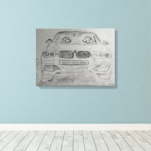 Stretched Canvaas Print Leinwanddruck (Insitu (Holzboden))