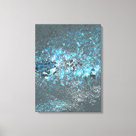 Stretched.canvas drucken in blau und grün. leinwanddruck