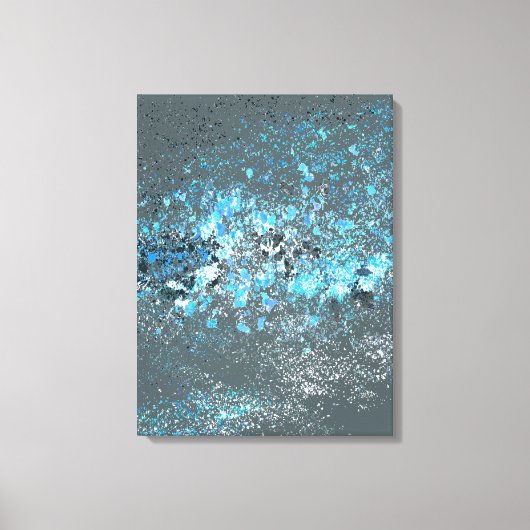 Stretched.canvas drucken in blau und grün. leinwanddruck (Vorderseite)
