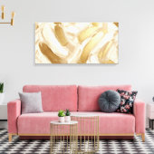Stretched Canvas Print Abstract Brushstrokes Leinwanddruck (Insitu (Wohnzimmer))