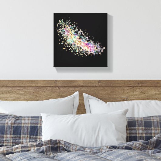 Stretched Canvas Print - Abstrakt Leinwanddruck (Insitu (Schlafzimmer))