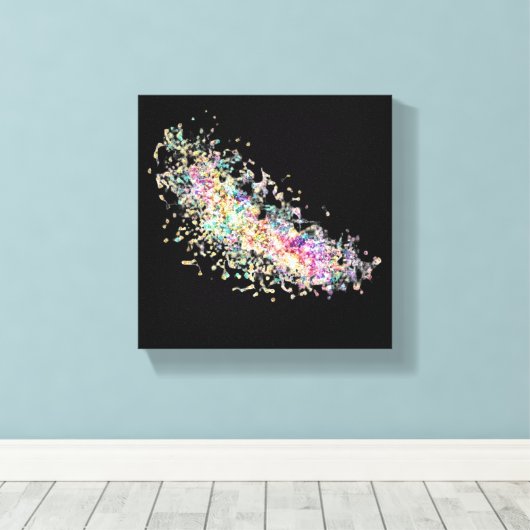 Stretched Canvas Print - Abstrakt Leinwanddruck (Insitu (Holzboden))