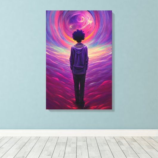 Stretched Canvas Print Art: NDE NDE Tunnel Leinwanddruck (Insitu (Holzboden))