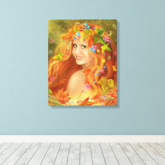 Stretched Canvas Print "Autumn" Leinwanddruck (Insitu (Holzboden))