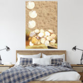 Stretched Canvas Print Beach Clams Sand Leinwanddruck (Insitu (Schlafzimmer))