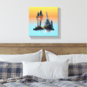Stretched Canvas Print - Beach Leinwanddruck (Insitu (Schlafzimmer))
