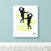 Stretched Canvas Print: Bewegung Leinwanddruck (Insitu (Holzboden))