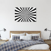 Stretched Canvas Print Black & White Leinwanddruck (Insitu (Schlafzimmer))