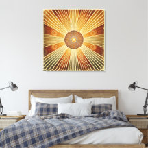 Stretched Canvas Print - Bohemischer Sonnenbrand i