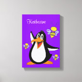 Stretched Canvas Print Bumblebee Pinguin Leinwanddruck (Vorderseite)