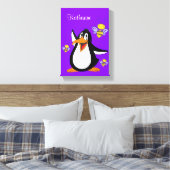 Stretched Canvas Print Bumblebee Pinguin Leinwanddruck (Insitu (Schlafzimmer))