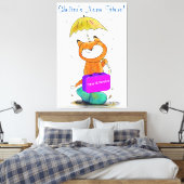 Stretched Canvas Print Cat Feline Spay and Neuter Leinwanddruck (Insitu (Schlafzimmer))