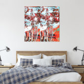 Stretched Canvas Print – Corrosion Pulse Leinwanddruck (Insitu (Schlafzimmer))