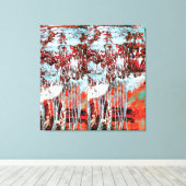 Stretched Canvas Print – Corrosion Pulse Leinwanddruck (Insitu (Holzboden))