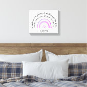 Stretched Canvas Print - Ein Versprechen Leinwanddruck (Insitu (Schlafzimmer))