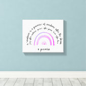 Stretched Canvas Print - Ein Versprechen Leinwanddruck (Insitu (Holzboden))