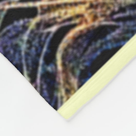 Stretched Canvas Print Fleecedecke (Ecke)