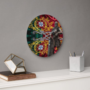 Stretched Canvas Print Große Wanduhr
