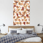 Stretched Canvas Print Hot Chocolate Marshmallow Leinwanddruck (Insitu (Schlafzimmer))