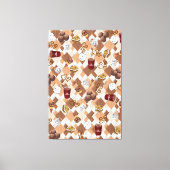 Stretched Canvas Print Hot Chocolate Marshmallow Leinwanddruck (Vorderseite)