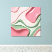 Stretched canvas print in stylish graphic leinwanddruck (Insitu (Holzboden))