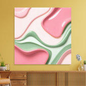 Stretched canvas print in stylish graphic leinwanddruck (Insitu (Wohnzimmer))