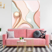 Stretched canvas print in stylish graphic leinwanddruck (Insitu (Wohnzimmer))