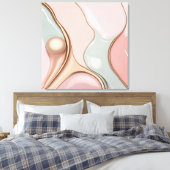 Stretched canvas print in stylish graphic leinwanddruck (Insitu (Schlafzimmer))