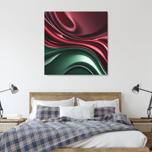 Stretched canvas print in stylish graphic leinwanddruck (Insitu (Schlafzimmer))