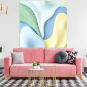 Stretched canvas print in stylish graphic leinwanddruck (Insitu (Wohnzimmer))