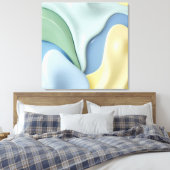 Stretched canvas print in stylish graphic leinwanddruck (Insitu (Schlafzimmer))