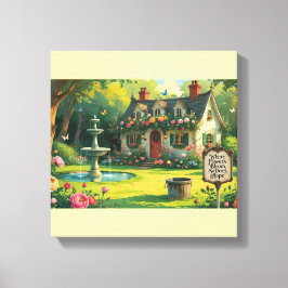 Stretched Canvas Print-Inspirational Quote. Leinwanddruck