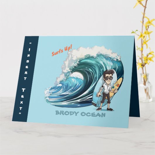 Stretched Canvas Print Karte (Gelbe Blume)