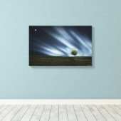Stretched Canvas Print - Landschaftssternbaum Leinwanddruck (Insitu (Holzboden))