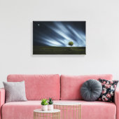 Stretched Canvas Print - Landschaftssternbaum Leinwanddruck (Insitu (Wohnzimmer))