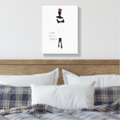 Stretched Canvas Print Leinwanddruck (Insitu (Schlafzimmer))