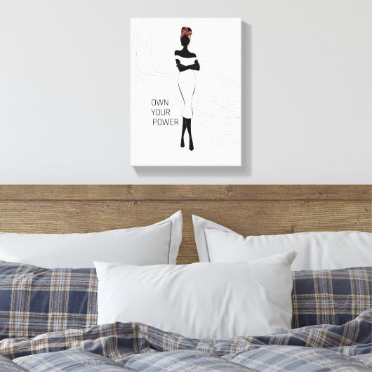 Stretched Canvas Print Leinwanddruck (Insitu (Schlafzimmer))