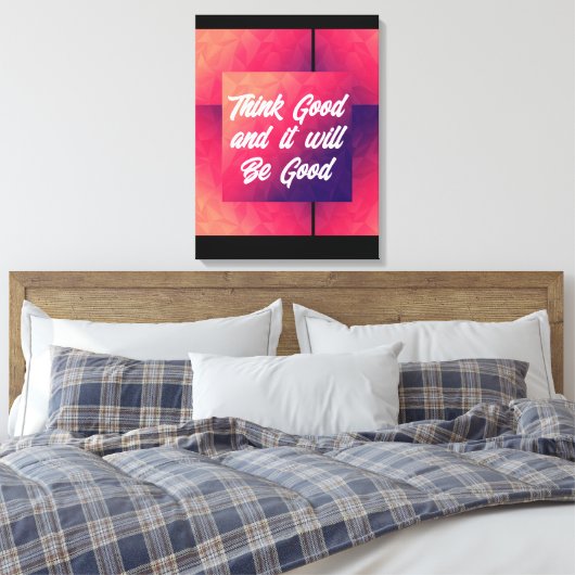 Stretched Canvas Print Leinwanddruck (Insitu (Schlafzimmer))