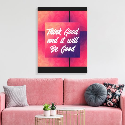 Stretched Canvas Print Leinwanddruck (Insitu (Wohnzimmer))