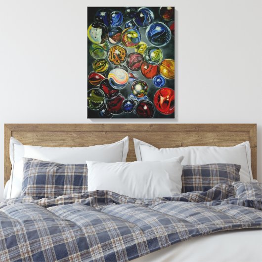 Stretched Canvas Print Leinwanddruck (Insitu (Schlafzimmer))