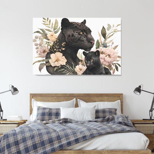 Stretched Canvas Print Leinwanddruck (Insitu (Schlafzimmer))