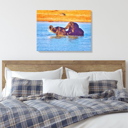 Stretched Canvas Print Leinwanddruck (Insitu (Schlafzimmer))