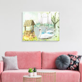 Stretched Canvas Print Leinwanddruck (Insitu (Wohnzimmer))