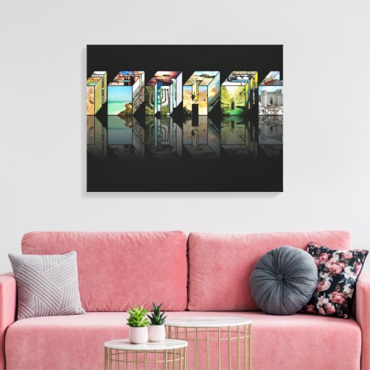 Stretched Canvas Print Leinwanddruck (Insitu (Wohnzimmer))