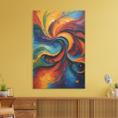 Stretched Canvas Print Leinwanddruck (Insitu (Wohnzimmer))