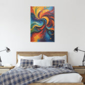 Stretched Canvas Print Leinwanddruck (Insitu (Schlafzimmer))